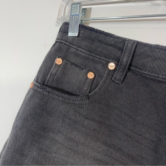 ONE TEASPOON TRUCKERS MID WAIST RELAXED DENIM JEAN SHORTS IN PURE BLACK SIZE 27 - Picture 14 of 16